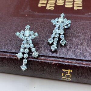 Vintage Avon Silver Tone Rhinestone Tennis Bracelet – Floral Vine Design, Signed